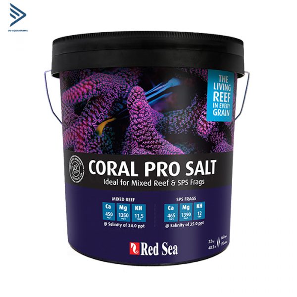 Muối RedSea Coral Pro chứa độ cân bằng sinh học cao với các yếu tố nền tảng : Canxi, magie, Cacbonat cần thiết cho sự tăng trưởng của san hô.Lý tưởng cho các bể san hô LPS , SPS và các mảnh san hô mới frag.