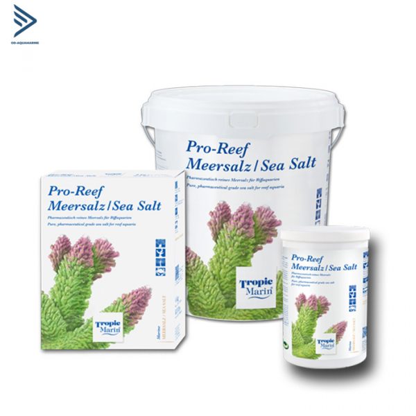 Muối Tropic Marin Pro Reef Salt  chứa tất cả các nguyên tố chính và vi lượng của nước biển nhiệt đới theo tỷ lệ tự nhiên và không có chất phụ gia nhân tạo cũng như nitrat và phốt phát.