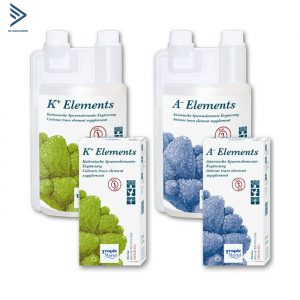TROPIC MARIN K+ ELEMENTS 500ML 5 Tropic Marin K+/A- Elements 200ml - Bổ sung vi lượng và khoáng chất tăng trưởng màu sắc cho san hô
