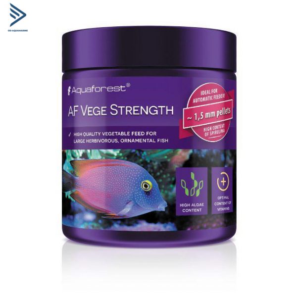 Aquaforest - Thức ăn chuyên dụng cho cá cảnh biển dòng ăn cỏ tangs, nẻ AF Vege Strength 120G