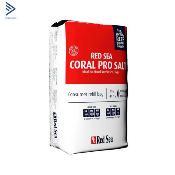 Muối Red Sea Coral Pro chứa độ cân bằng sinh học cao với các yếu tố nền tảng : Canxi, Magie, Cacbonat cần thiết cho sự tăng trưởng của san hô. Là sản phẩm lý tưởng cho các bể san hô LPS , SPS và các mảnh san hô mới frag.