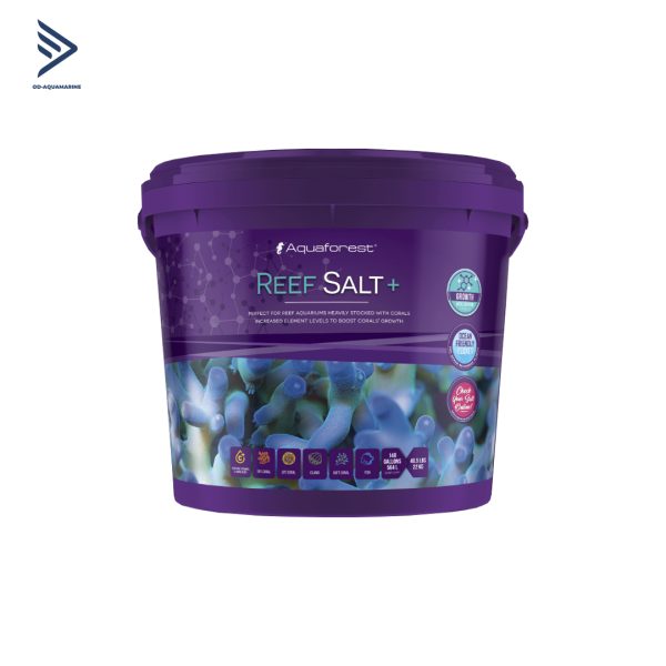 Đối với những người chơi với bể san hô tương đối nhiều , muối AF Reef Salt + là một loại muối lý tưởng dành cho bạn. Với mức độ cao của các chất dinh dưỡng đa lượng quan trọng được cân bằng về mặt ion như độ kiềm, canxi và magiê, nó được thiết kế để theo kịp ngay cả những thuộc địa san hô đang phát triển nhanh và đòi hỏi nhiều chất dinh dưỡng nhất. Dòng sản phẩm mới AF Reef Salt+ mang đến tiếp cận liên tục với các chất dinh dưỡng đa lượng là một trong những khía cạnh quan trọng nhất để giữ cho bể cá rạn san hô khỏe mạnh và ổn định. Đối với những người không định lượng các nguyên tố vi lượng riêng lẻ, thay nước thường xuyên với Reef Salt + sẽ giúp cung cấp các nguyên tố có giá trị này trở lại nước với tỷ lệ cân bằng để san hô hấp thụ và hỗ trợ sự phát triển, màu sắc và khả năng miễn dịch của chúng.