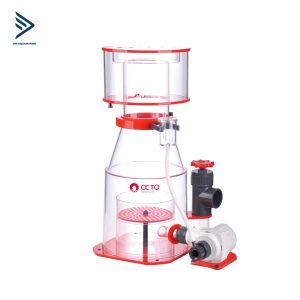 Octopus Regal 250INT là máy tách bọt protein trong bể chứa có thân bằng acrylic đúc chất lượng cao, dễ tháo rời để bảo trì, van cổng điều khiển chính xác và thân hình nón lai giúp ổn định tự nhiên và cô đặc bọt hữu cơ giàu khi bọt nổi lên.